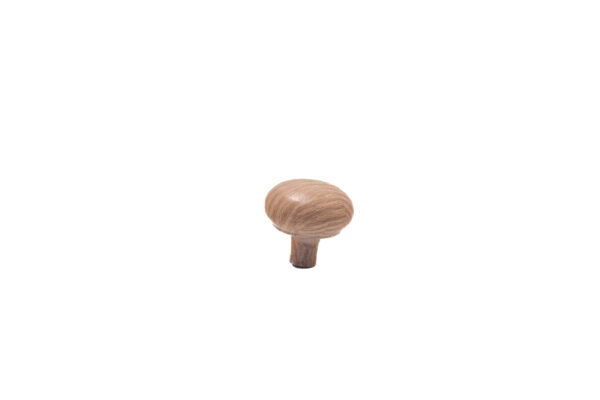 BROWN CERAMIC BALL KNOB , 1.5", .13lbs