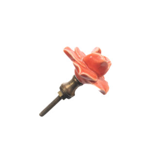 CERAMIC PINK ROSE KNOB , 2 " , .08 lbs (Pack of 6)