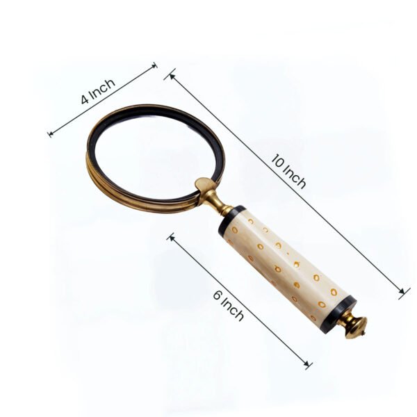 Unique Faux Bone Handle Magnifying Glass - CDNY - Image 2