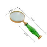 Elegant Green Faceted Handle Magnifying Glass - CDNY - Image 2