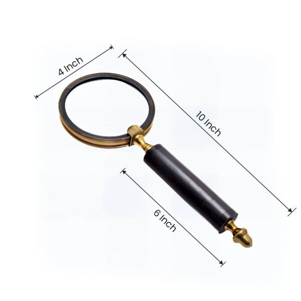 Classic Handheld Magnifying Glass with Wooden Handle - CDNY - Image 2