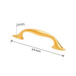 Elegant Golden Door Pull Handle - 4.5 Inch Centers - Image 2