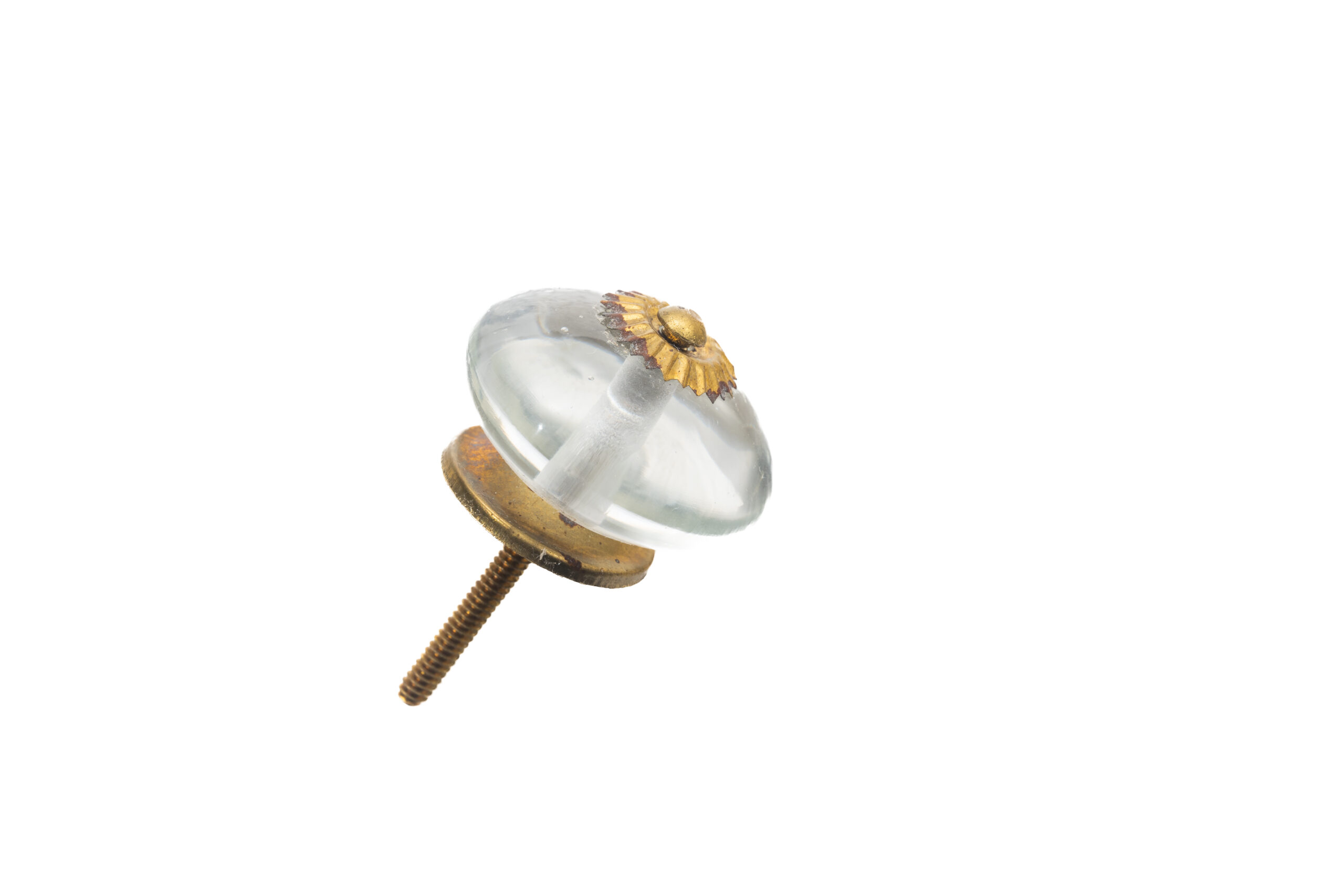 CLEAR GLASS BALL KNOB , 1.75″ , .14 lbs (Pack of 6)