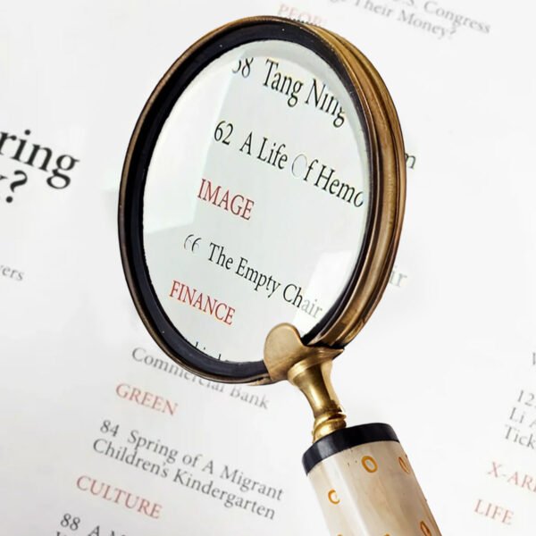 Unique Faux Bone Handle Magnifying Glass - CDNY - Image 3