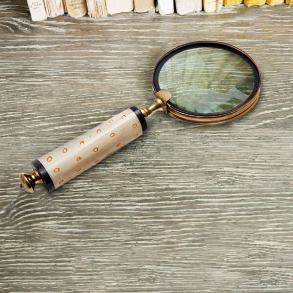 Unique Faux Bone Handle Magnifying Glass - CDNY - Image 4