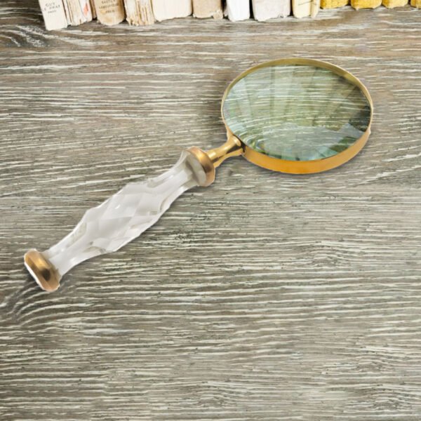 Crystal-Clear Faceted Handle Magnifying Glass - CDNY - Image 4