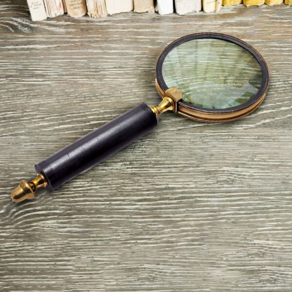 Classic Handheld Magnifying Glass with Wooden Handle - CDNY - Image 4