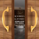 Elegant Golden Door Pull Handle - 4.5 Inch Centers - Image 3