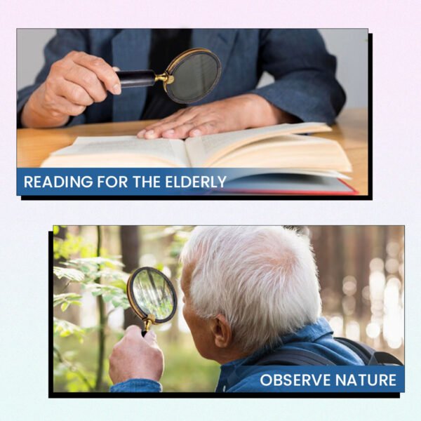 Classic Handheld Magnifying Glass with Wooden Handle - CDNY - Image 5