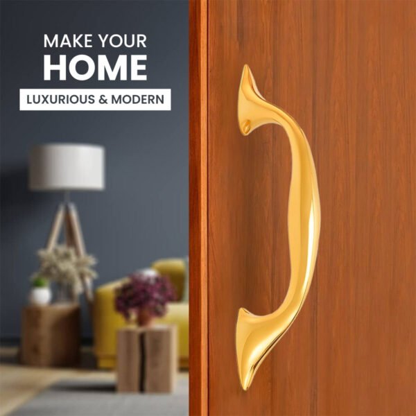 Elegant Golden Door Pull Handle - 4.5 Inch Centers - Image 6