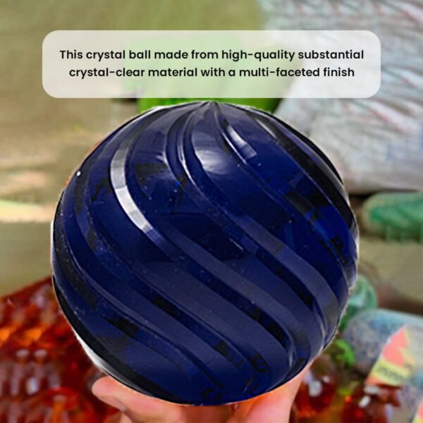 CDNY Swirl Blue Crystal Ball - Image 4