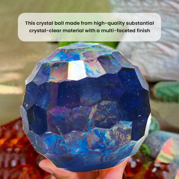 CDNY Thumbprint Aurora Faceted Crystal Ball - Image 4