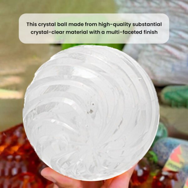 CDNY Clear Swirled Crystal Ball - Image 5
