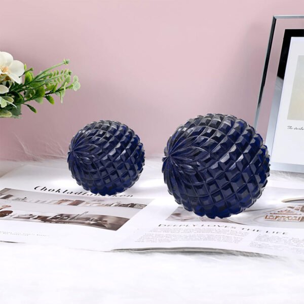 CDNY Diamond Cut Deep Blue Crystal Ball - Image 2