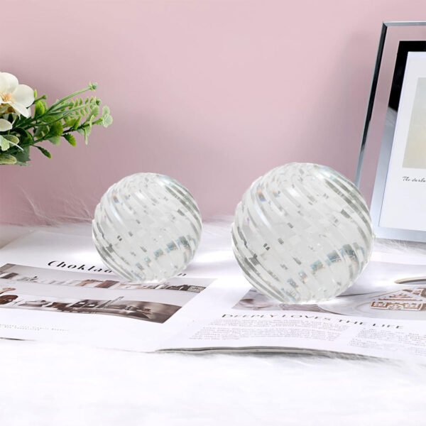 CDNY Clear Swirled Crystal Ball - Image 2