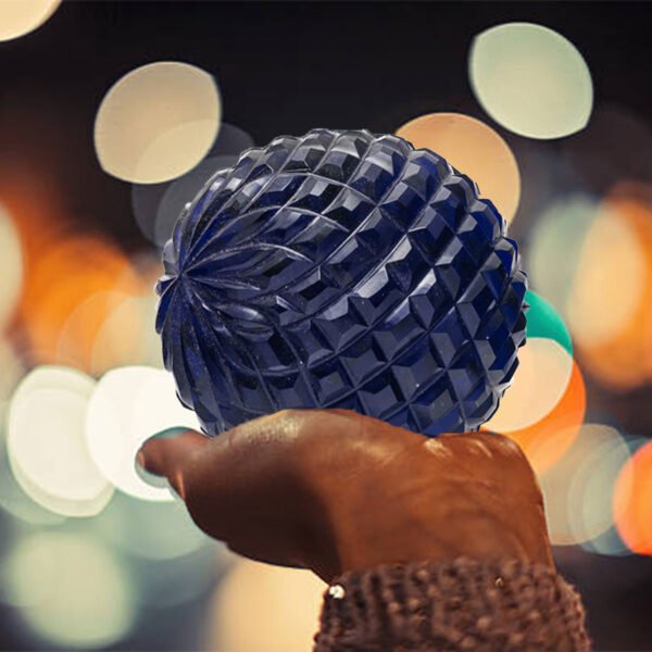 CDNY Diamond Cut Deep Blue Crystal Ball - Image 3
