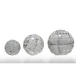 CDNY Square Cut Clear Faceted Crystal Ball