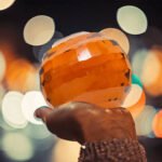 CDNY Thumbprint Amber Crystal Ball - Image 4