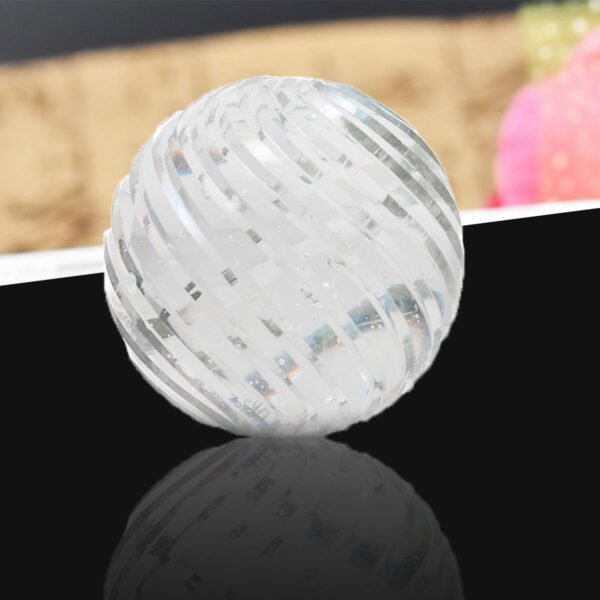 CDNY Clear Swirled Crystal Ball - Image 4