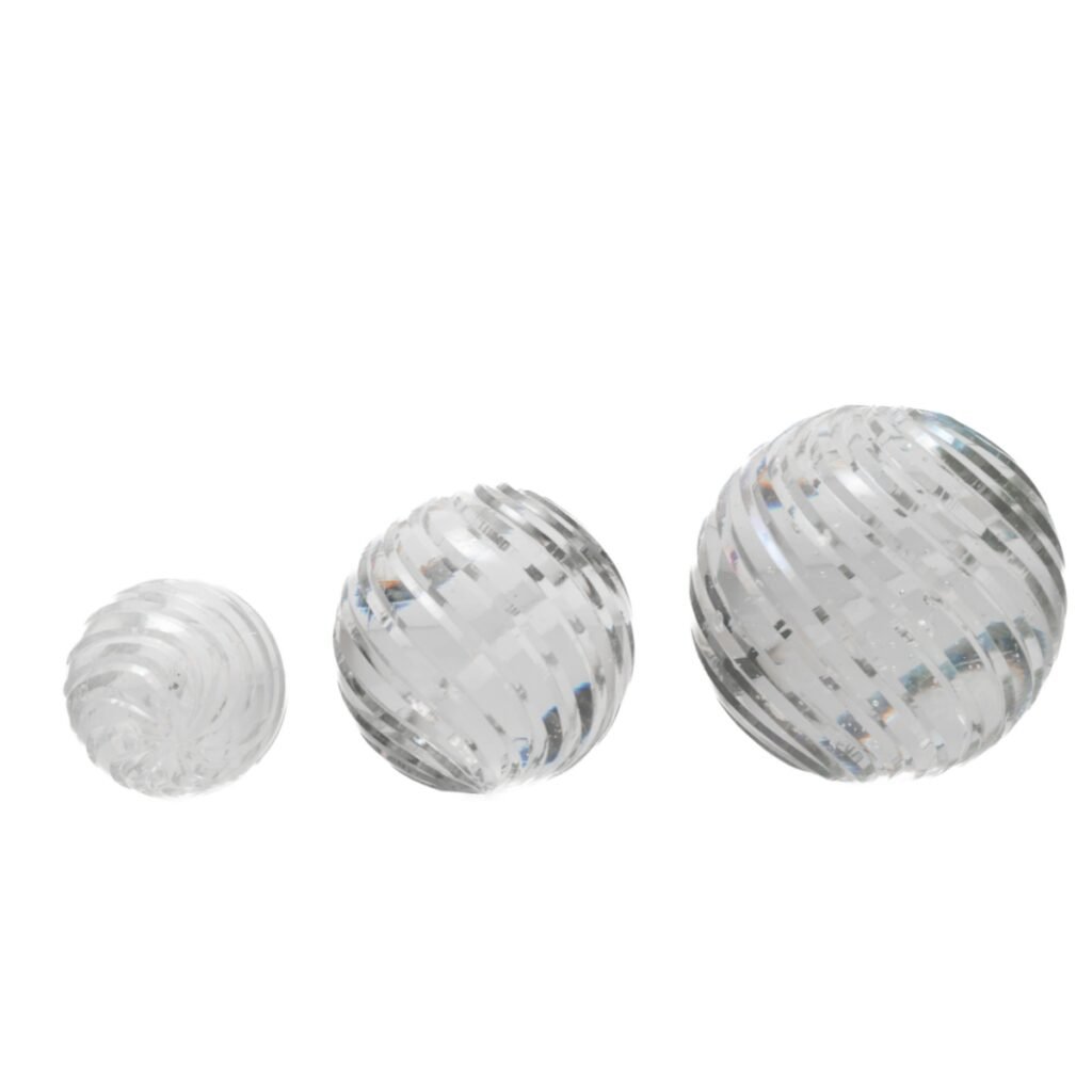 CDNY Clear Swirled Crystal Ball