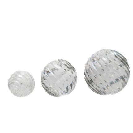 CDNY Clear Swirled Crystal Ball