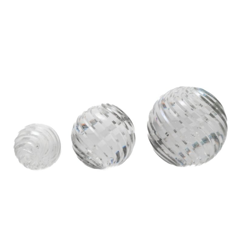 CDNY Clear Swirled Crystal Ball