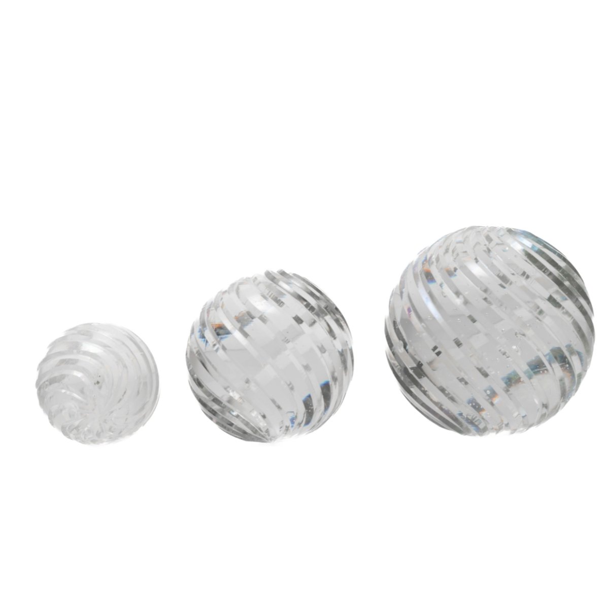 CDNY Clear Swirled Crystal Ball