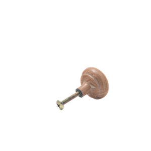 BROWN CERAMIC BALL KNOB , 1.5 " .13 lbs (Pack of 6)