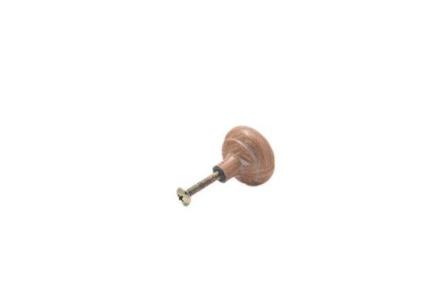 BROWN CERAMIC BALL KNOB , 1.5 " .13 lbs (Pack of 6)
