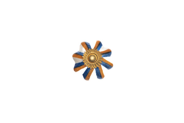 MULTI COLOR CERAMIC MELON KNOB , 1.75" .14 lbs (Pack of 6)