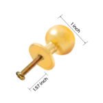 Luxurious Gold Iron Ball Knob (Pack of 6) - Elegant & Easy Install for Cabinets & Drawers - Image 2