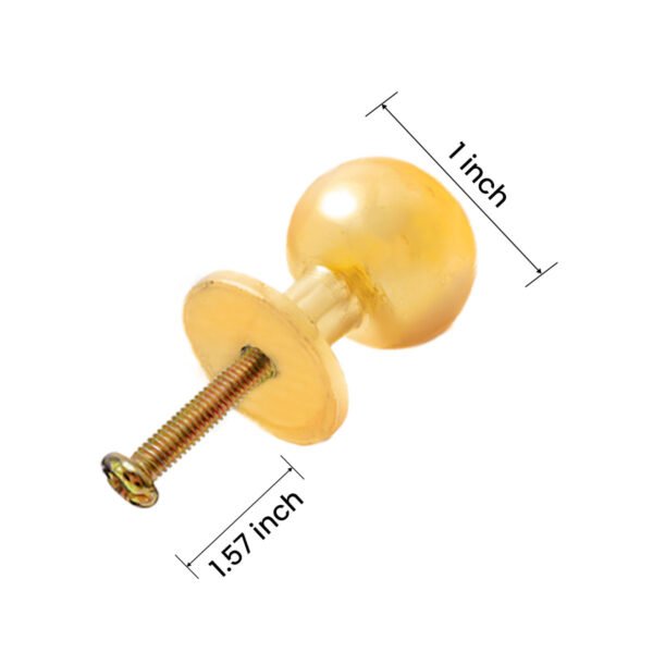 Luxurious Gold Iron Ball Knob (Pack of 6) - Elegant & Easy Install for Cabinets & Drawers - Image 2