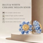 Speckled Blue & White Ceramic Knob (Pack of 6) - Rustic Chic & Easy Install for Cabinets & Drawers - Image 5