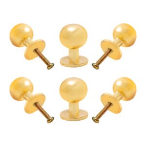 Luxurious gold iron ball knob in a pack of 6 for cabinet and drawer hardware
